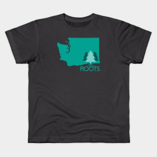 Roots - Washington State (Modern) Kids T-Shirt